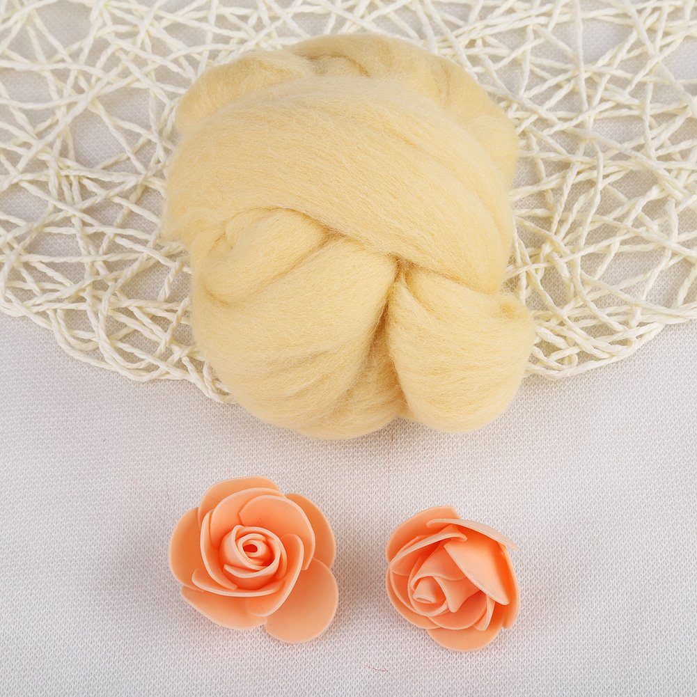 Amazon | 8色 55g 羊毛フェルト ウールフェルトウールキャンディ 手芸